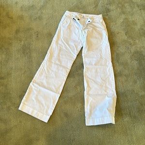 Old navy white low waisted jeans.